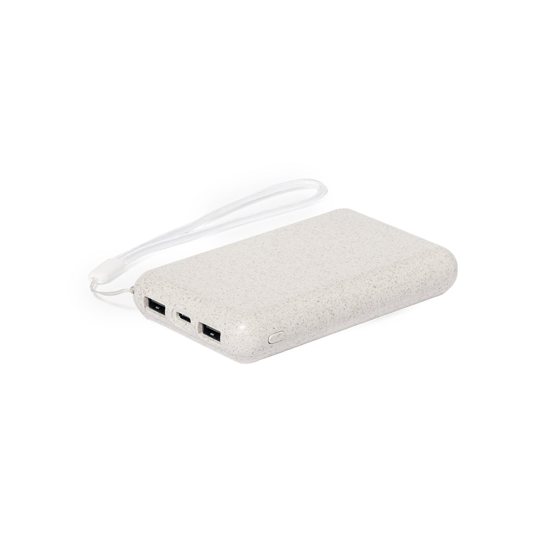 Power Bank Sostenible de Caña de Trigo