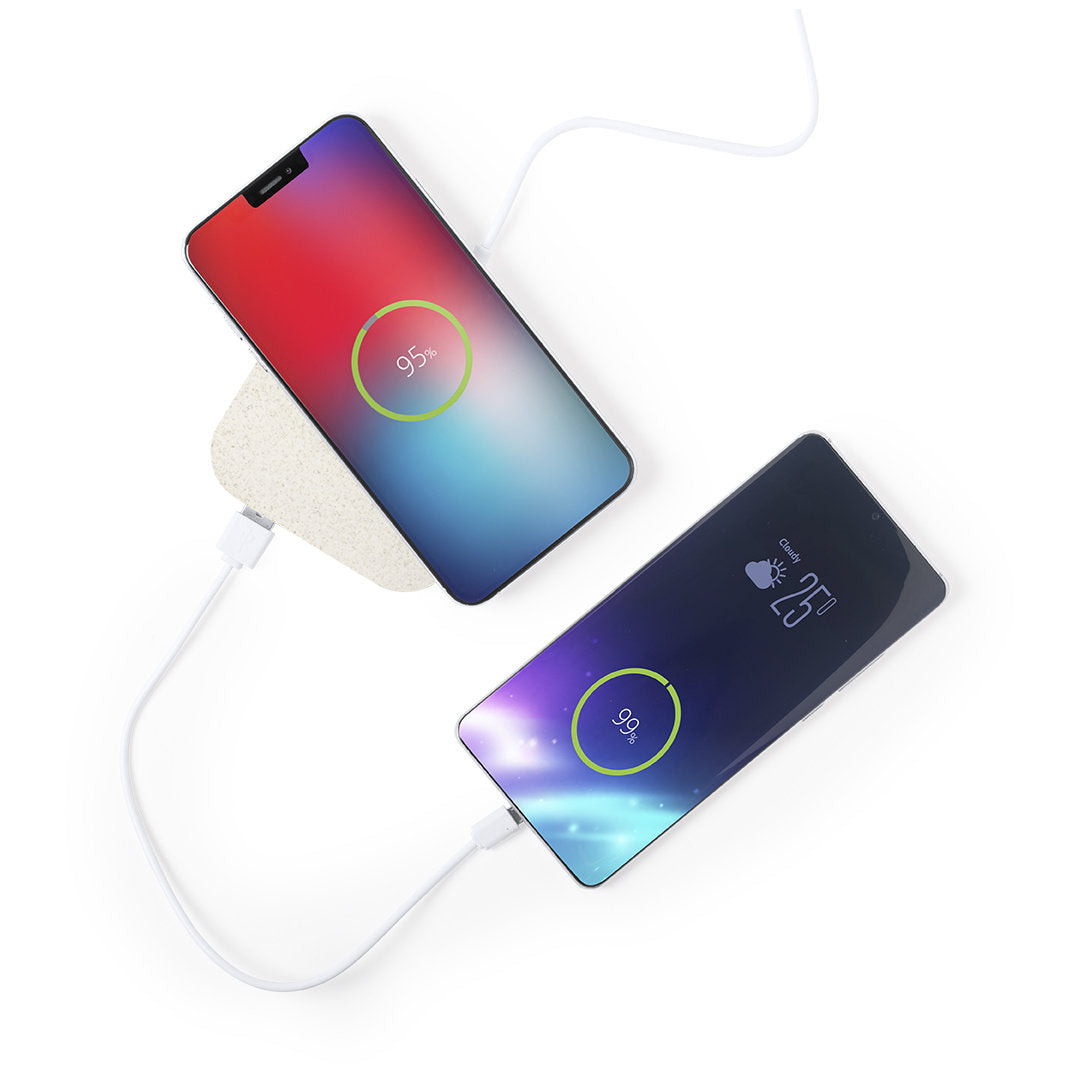 Power bank nature – Inalámbrico y USB Dual, Eco-Friendly