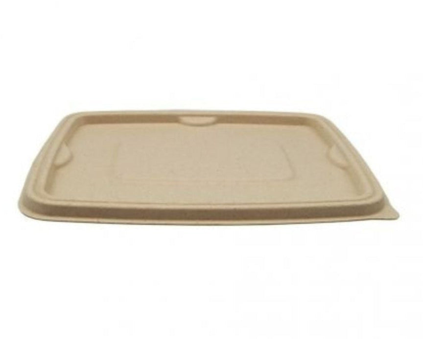 Lid for rectangular leak-proof bagasse container 500ml (600 units)