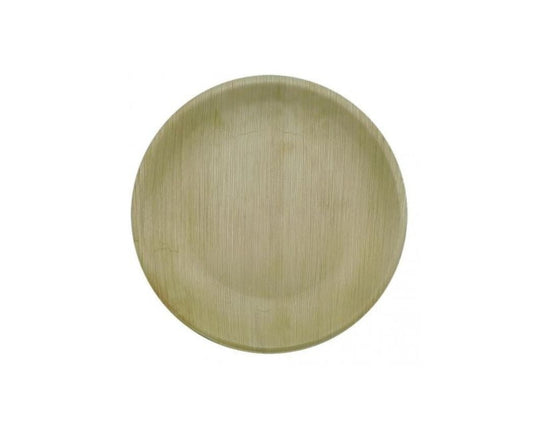Platos de hoja de Palma Redondos 250mm (100 uds)