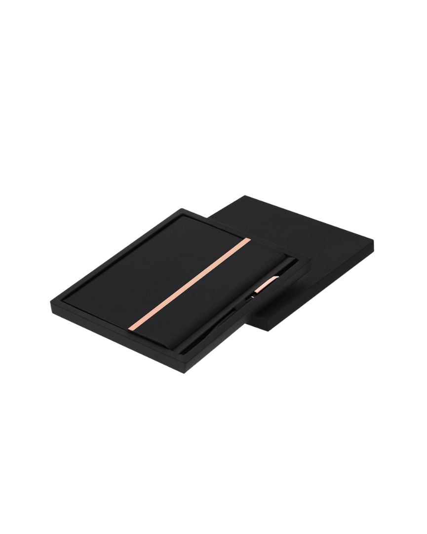 Set elegante de bloc de notas y bolígrafo