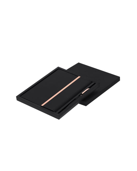 Set elegante de bloc de notas y bolígrafo