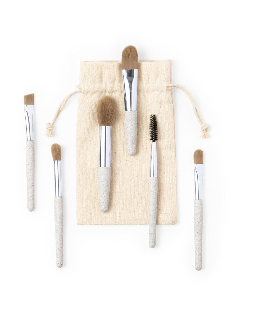 Set de brochas maquillaje caña de trigo