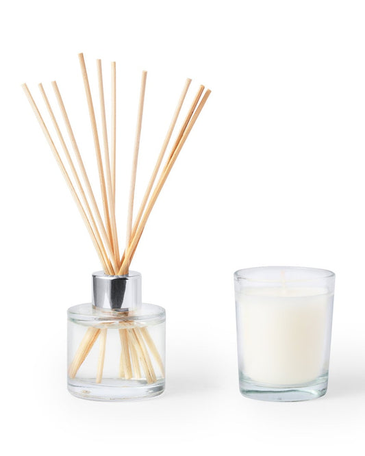 Set Aromático con Difusor y Vela – Jazmín y Vainilla