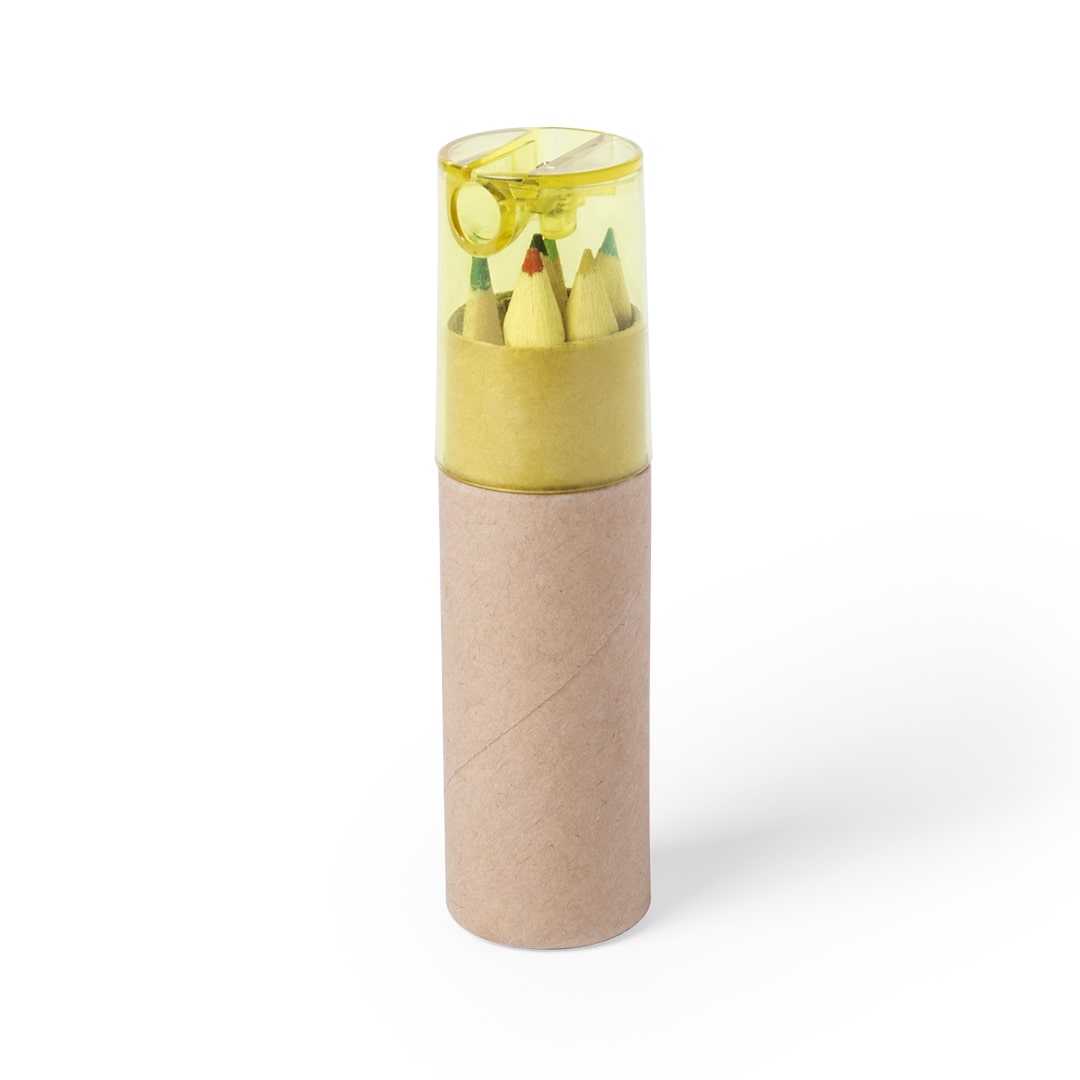Set Ecológico de 7 Lápices con sacapuntas en estuche de cartón reciclado