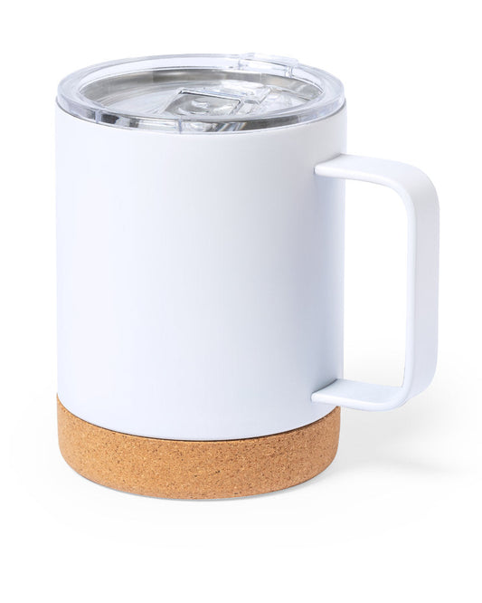 Taza térmica para café blanca 