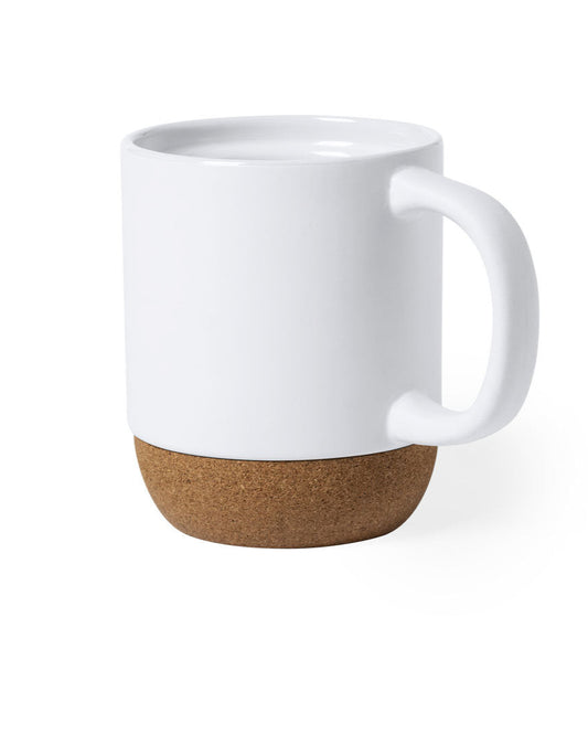 Taza de cerámica sostenible antideslizante de corcho