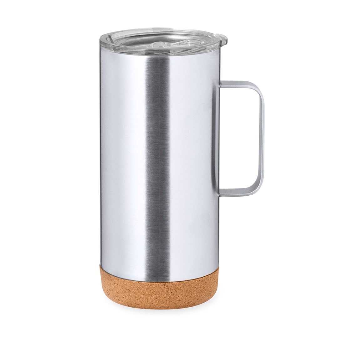 Taza de viaje Eco-Friendly con tapa abrefácil y base de corcho natural