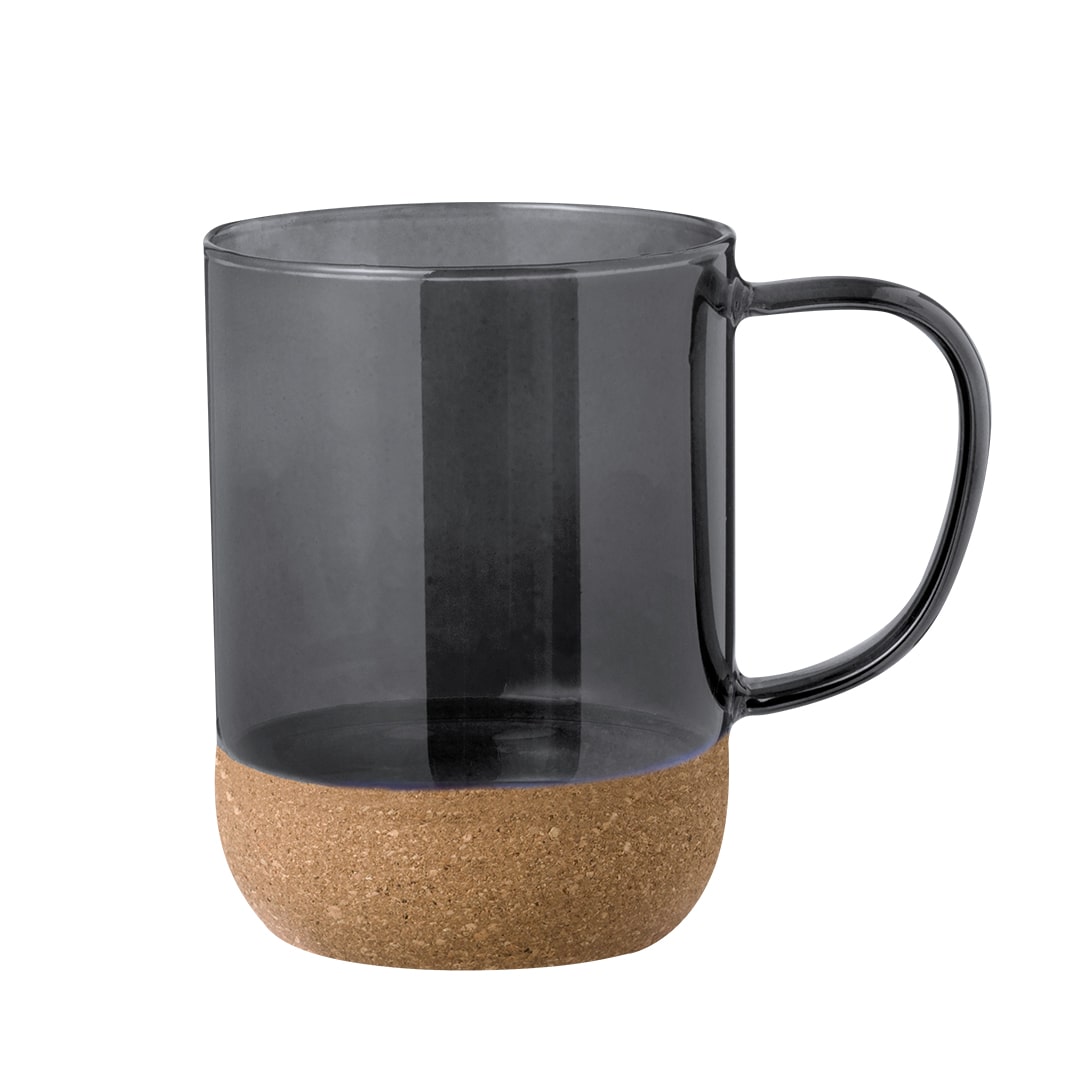 Taza reutilizable de cristal y corcho