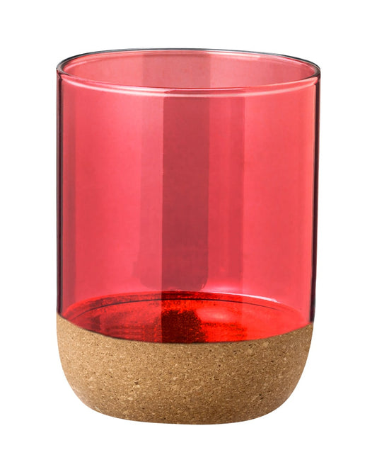 Vaso premium de vidrio borosilicato con estilo natural