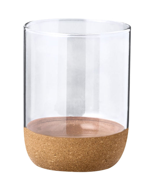 Vaso premium de vidrio borosilicato con estilo natural