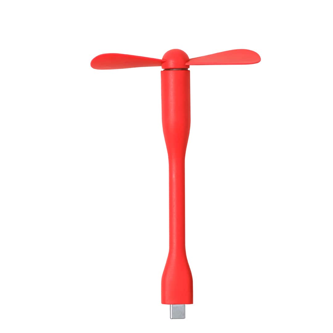 Ventilador flexible tipo C – tacto goma y colores variados