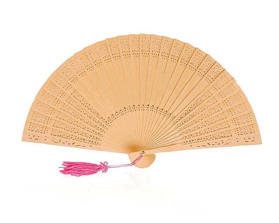 abanico madera troquelada