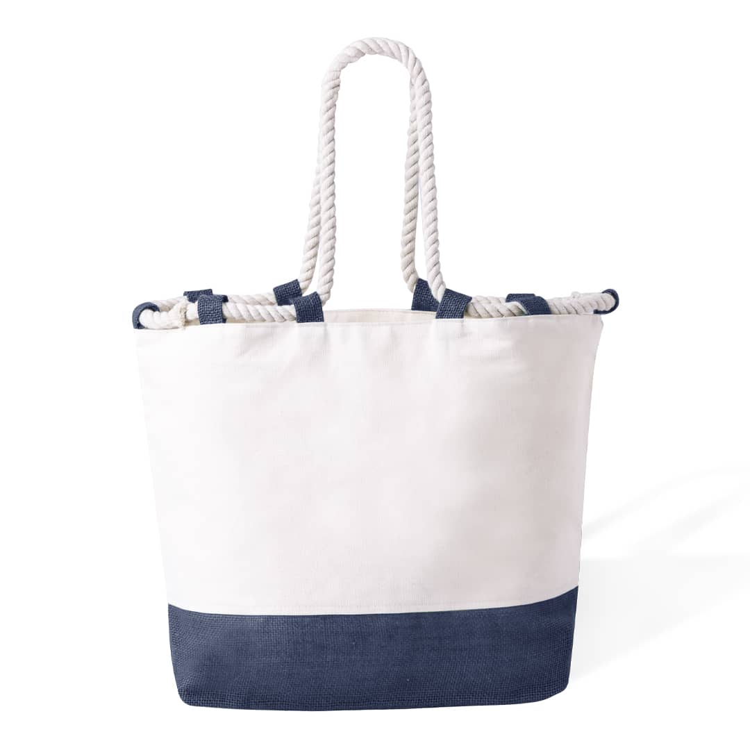 bolsa algodon azul