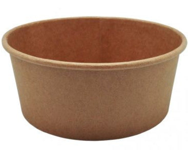 Cardboard salad bowls 700cc Ø150mm Without lid (300 units)