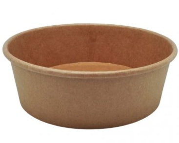 Cardboard salad bowls 500cc Ø150mm Without lid (300 units)