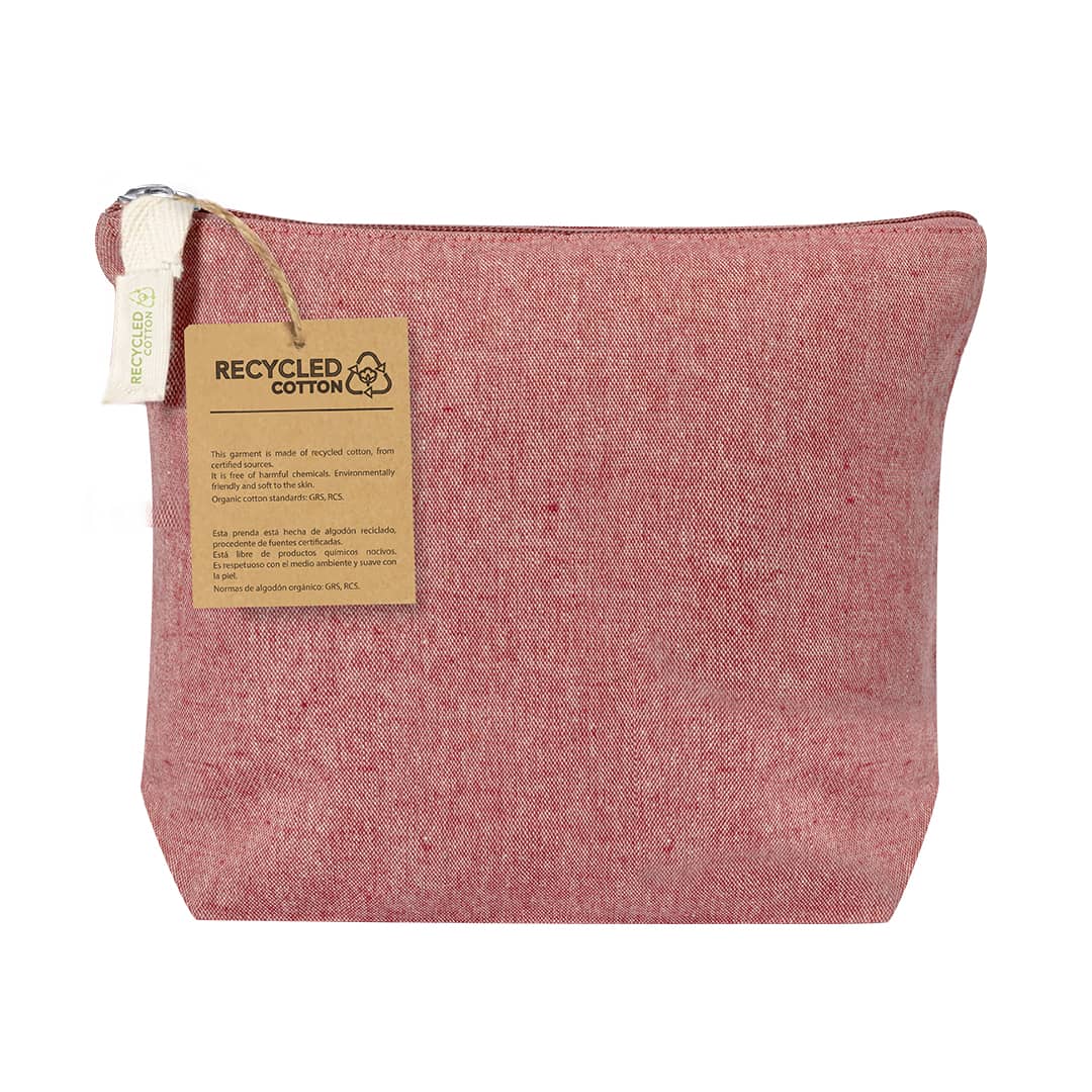neceser algodón rojo